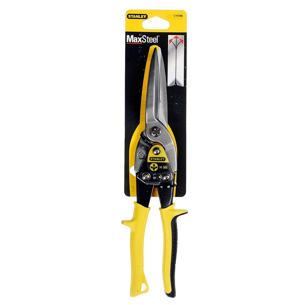 Stanley Aviation Snip Long Cut Straight 300mm - Black/Yellow