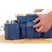 Stanley FatMax Flip Bin Deep Pro Organiser 12 Removable Compartments - Black/Yellow