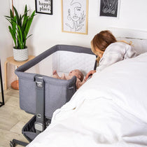 Red Kite Cozysleep Bedside Crib And Co-Sleeper - Gray