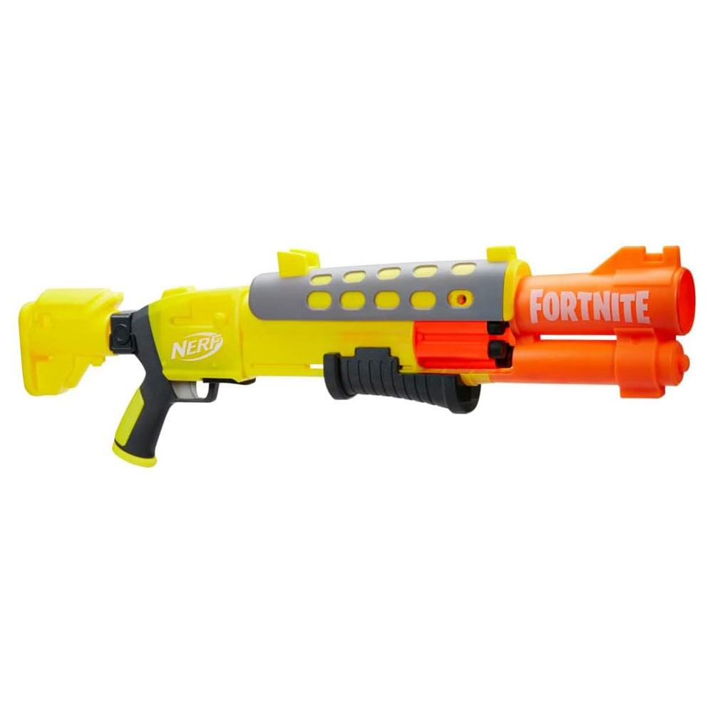 Nerf Fortnite Legendary TAC Blaster With 6 AccuStrike Mega Darts Yellow Glow Wrap - Multicolour
