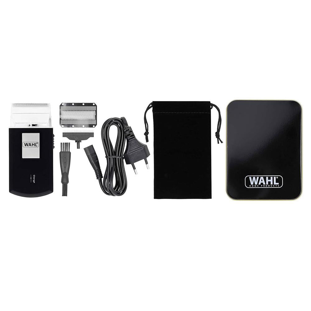 Wahl Travel Shaver Razor Cordless And Rechargeable 45 Min Run Time - Black