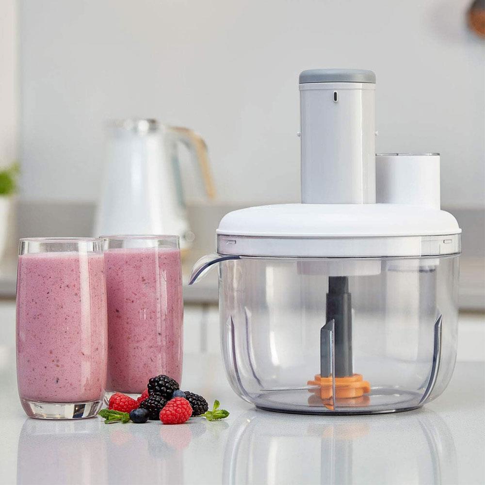 Morphy Richards Prepstar Food Processor Mixer Chopper Grater 6 Attachments 350W 1.6 Litres - White