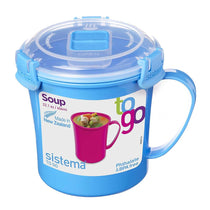 Sistema To Go Microwave Soup Mug 656ml - Assorted Colours