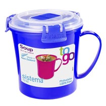Sistema To Go Microwave Soup Mug 656ml - Assorted Colours
