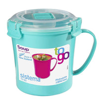 Sistema To Go Microwave Soup Mug 656ml - Assorted Colours