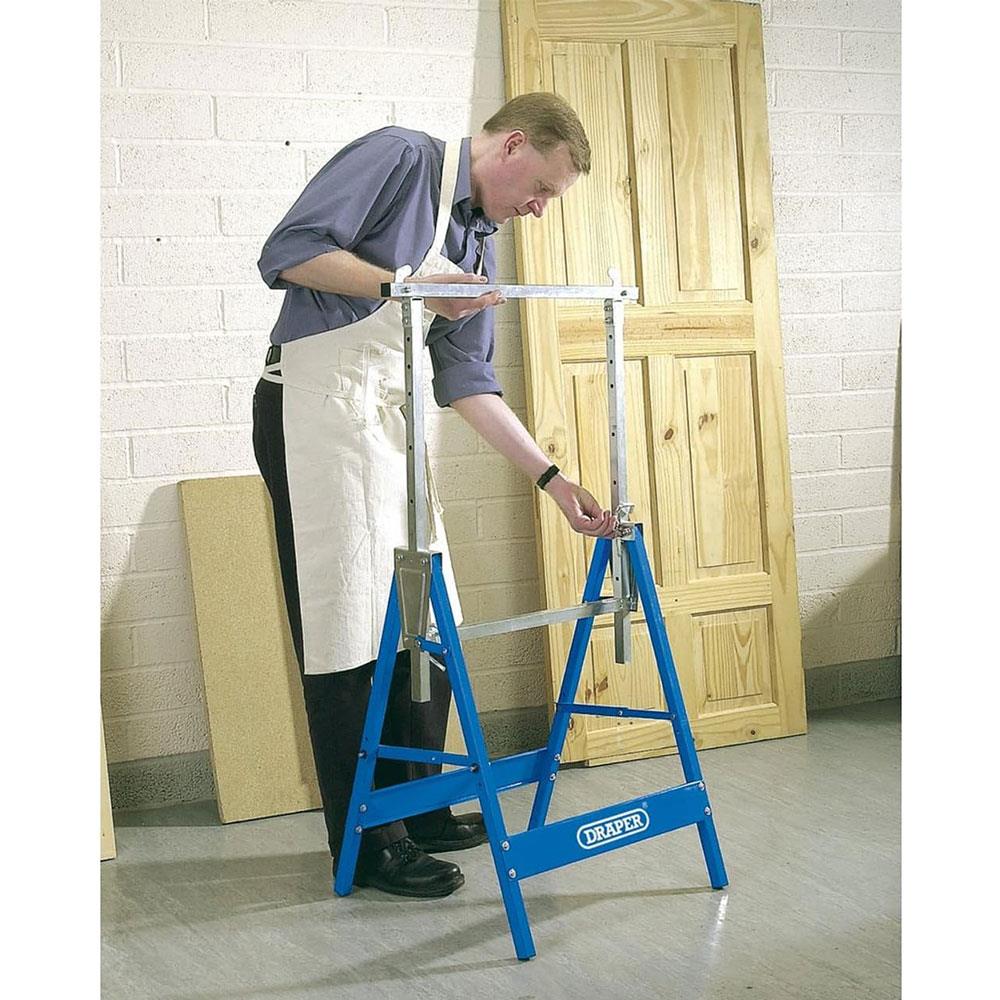 Draper Telescopic Saw Horse Or Builders Trestle - Blue Secondary image