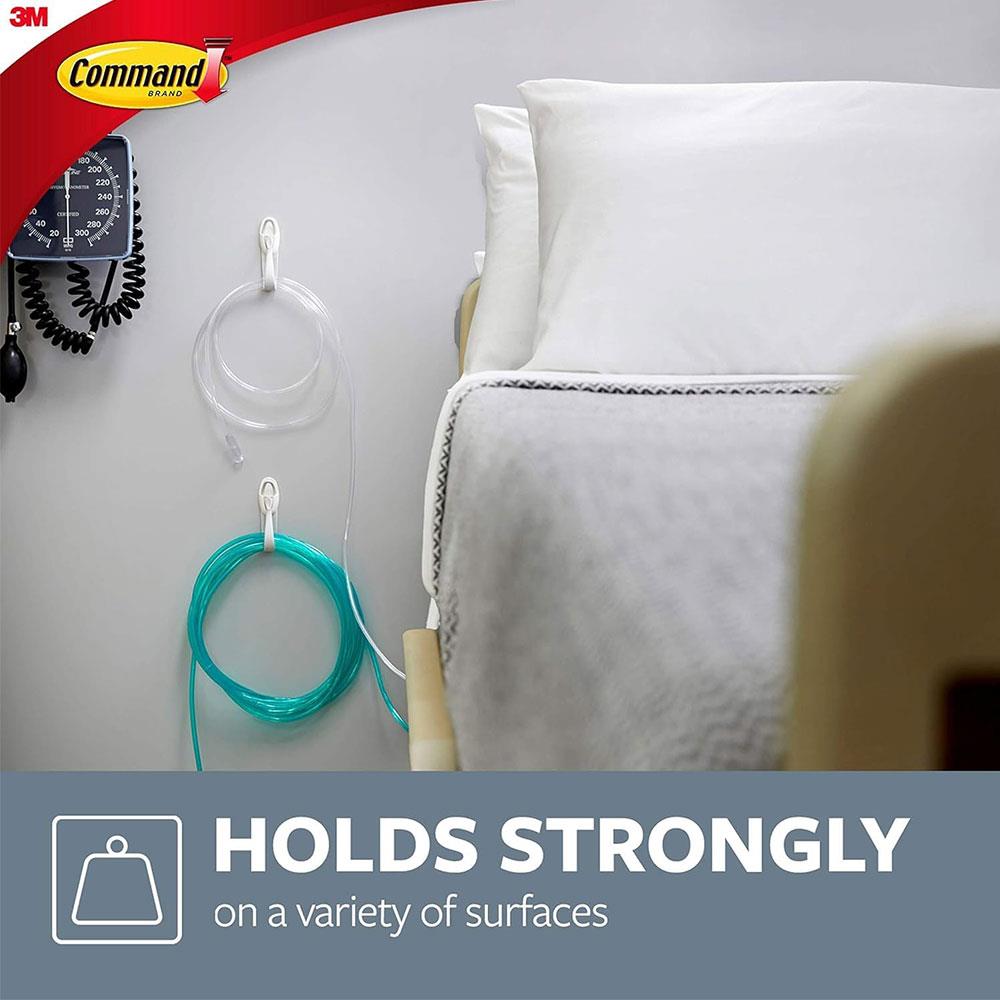 3M Command Cord Bundlers Medium 2 Bundlers And 3 Medium Strips 900g Holding Power - White
