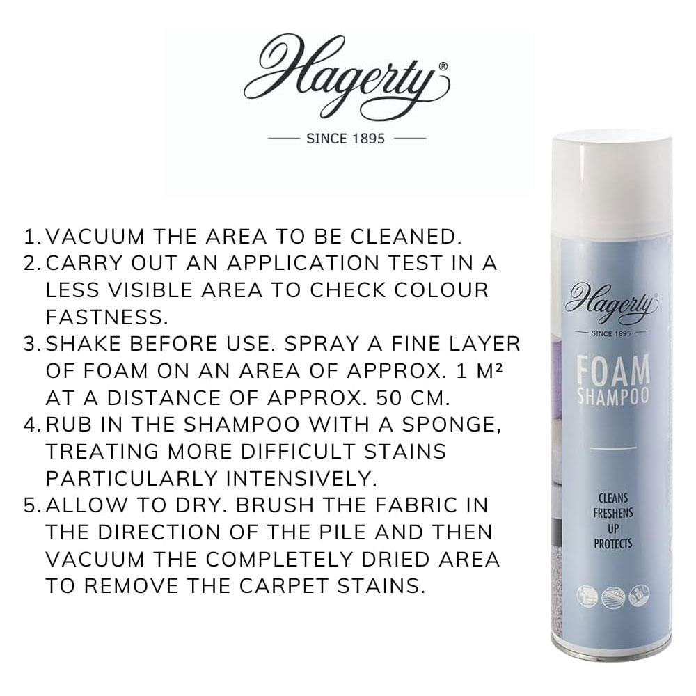 Hagerty Foam Carpet Shampoo - 600ml