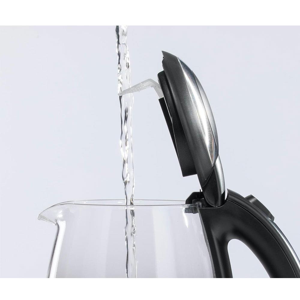 Daewoo LED Illumination Glass Jug Kettle 2200W 1.7 Litres - Silver
