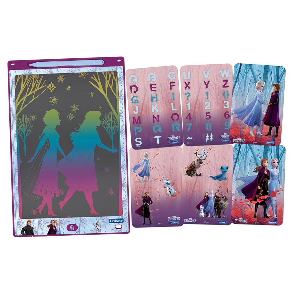 Lexibook Frozen 11 Inch Learning Drawing E-ink Tablet With Stencils - Multicolour Main image