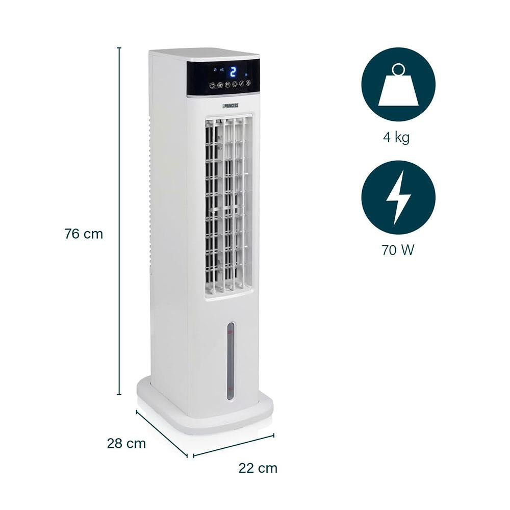 Princess Smart Air Cooler With 3 Speed Settings 70W 3.5 Litre - White Secondary image