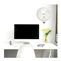 Igenix 16 Inch Wall Mounted Fan With Oscillation And 3 Speed Settings - White