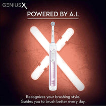 Oral-B Genius X Electric Toothbrush With Artificial Intelligence 1 Toothbrush Head And Travel Case - Blush Pink