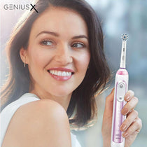 Oral-B Genius X Electric Toothbrush With Artificial Intelligence 1 Toothbrush Head And Travel Case - Blush Pink