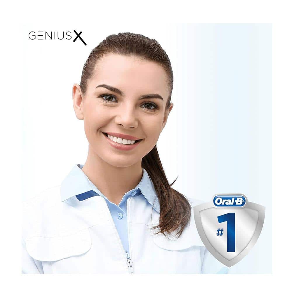 Oral-B Genius X Electric Toothbrush With Artificial Intelligence 1 Toothbrush Head And Travel Case - Blush Pink