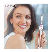 Oral-B Genius X Electric Toothbrush With Artificial Intelligence 1 Toothbrush Head And Travel Case - Rose Gold
