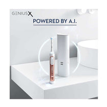 Oral-B Genius X Electric Toothbrush With Artificial Intelligence 1 Toothbrush Head And Travel Case - Rose Gold