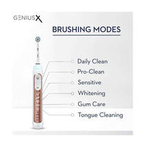 Oral-B Genius X Electric Toothbrush With Artificial Intelligence 1 Toothbrush Head And Travel Case - Rose Gold