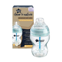 Tommee Tippee Closer To Nature Advanced Anti-Colic Baby Bottle 260ml - Clear