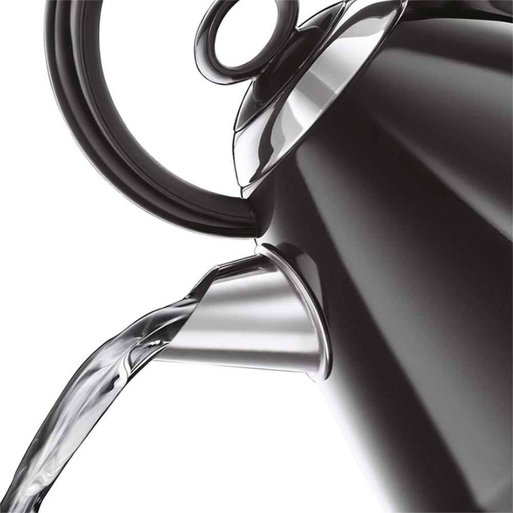 Russell Hobbs Traditional Electric Kettle Stainless Steel 3000W 1.7L Black