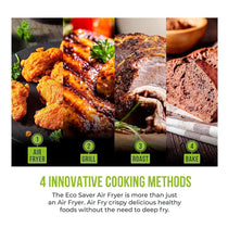 Tower Eco Saver Air Fryer 6 Litre with Vizion Viewing Window Black