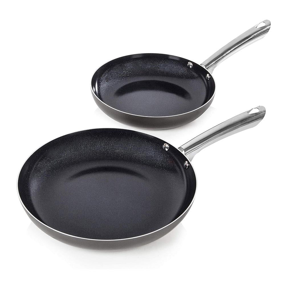 Morphy Richards Accents Induction Frying Pan Set 24cm 28cm Non Stick Ceramic Aluminium Titanium Black Main image