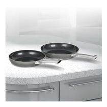 Morphy Richards Accents Induction Frying Pan Set 24cm 28cm Non Stick Ceramic Aluminium Titanium Black
