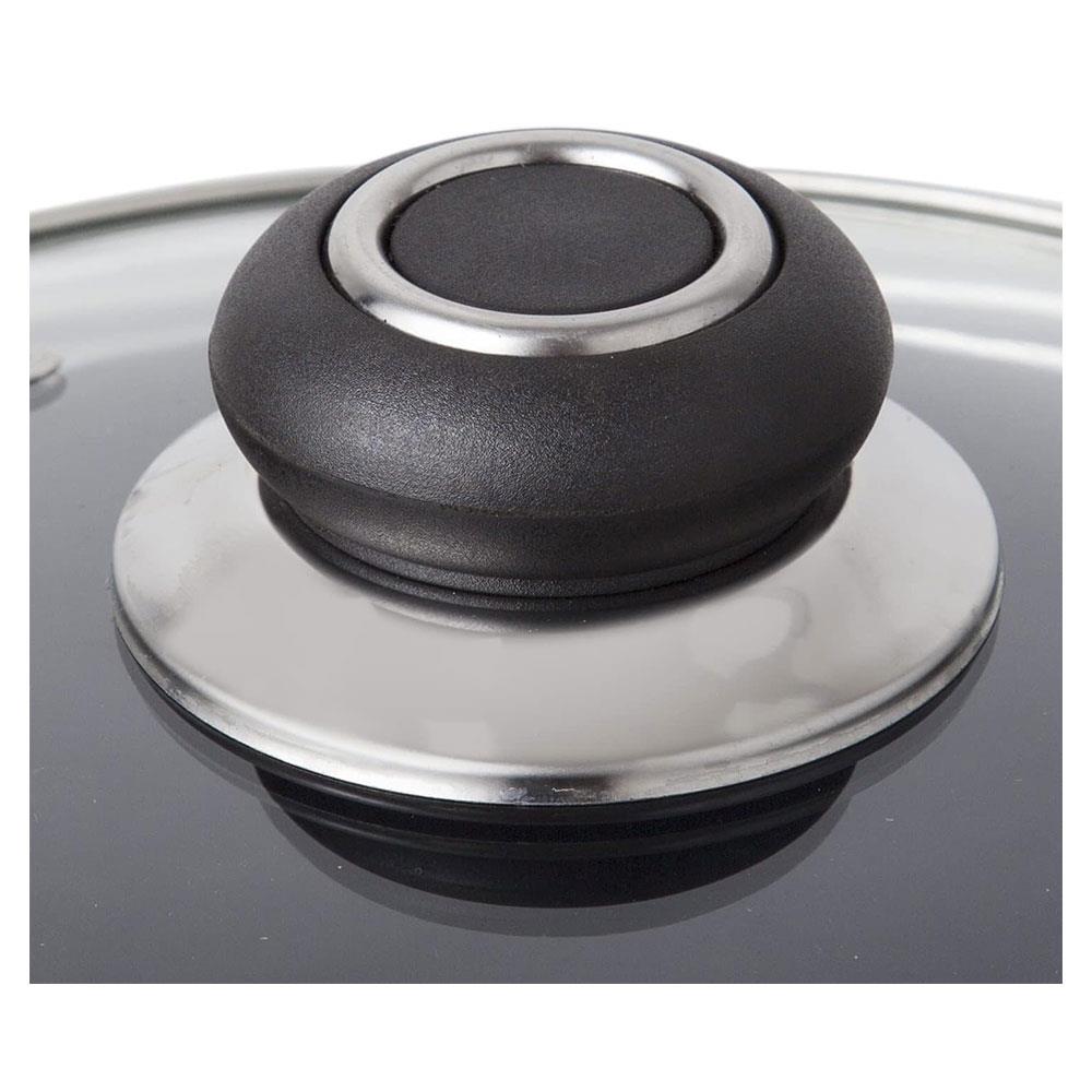 Morphy Richards Equip Saucepan Set 3Piece 16/18/20cm Non-Stick Ceramic Coating – Black