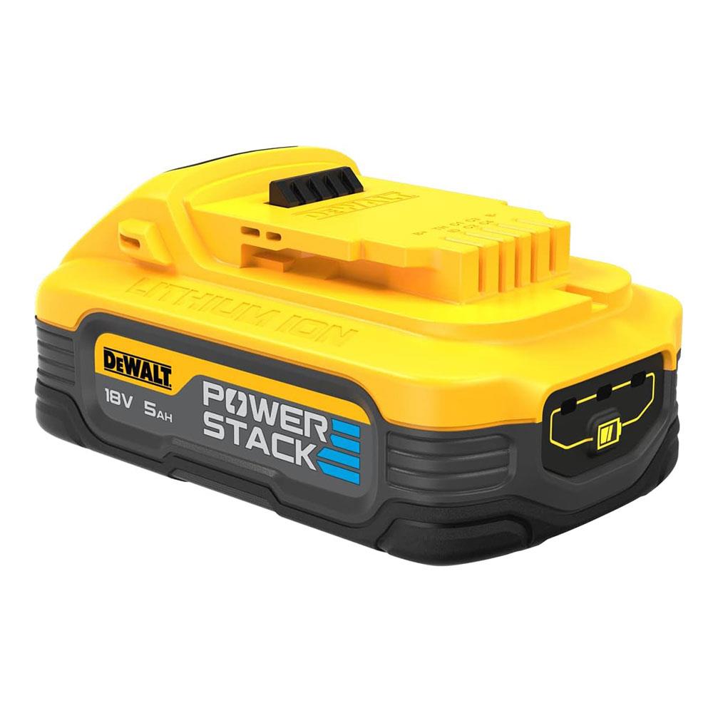 Dewalt 18V XR POWERSTACK Compact Lithium Ion 5AH Battery - Yellow/Black