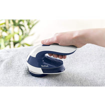 Tefal Fabric Shaver Quick Removal of Fabric Bobbles And Pills Adjustable 4 Heights - White/Blue