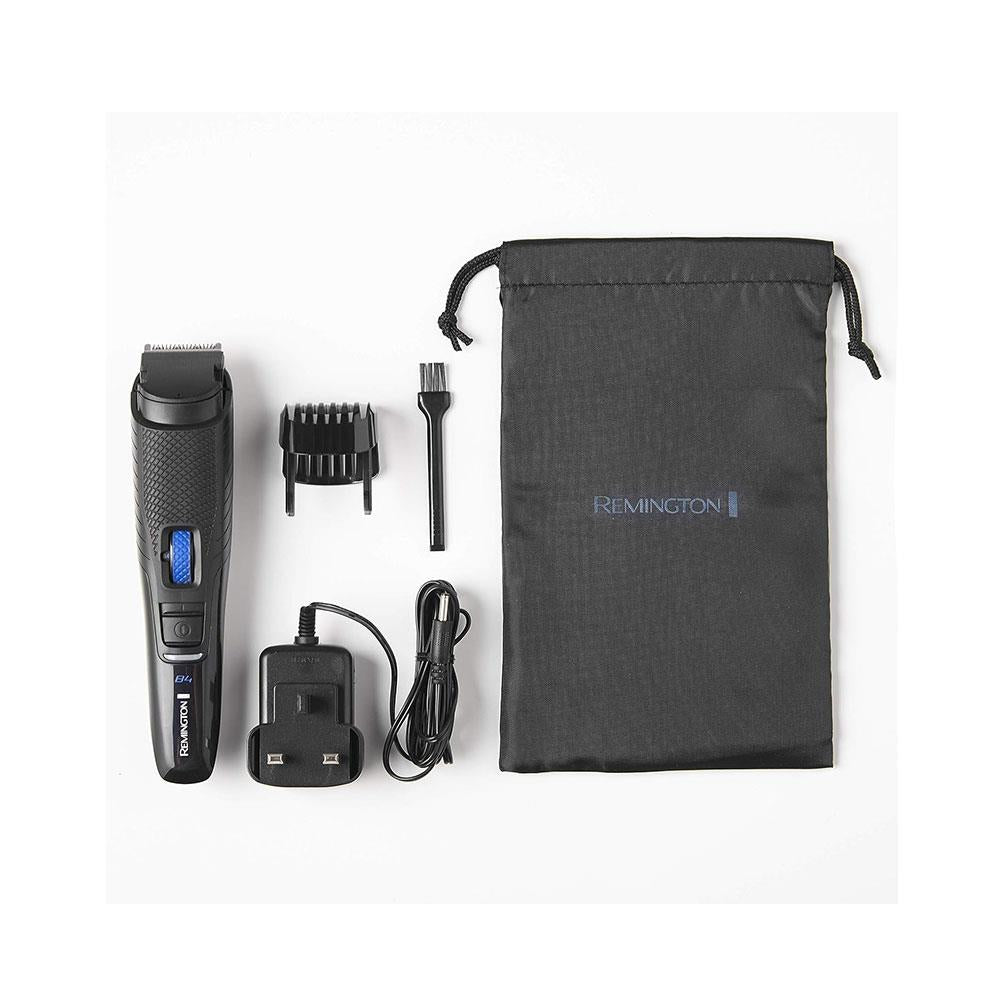 Remington B4 Style Series Beard Trimmer Rechargable With Self Sharpening Blades And Anti-Slip Grip - Black