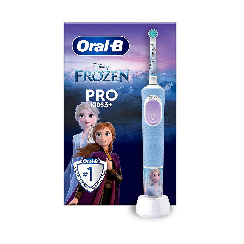 Oral-B Disney Frozen Vitality Pro Kids Electric Toothbrush 2 Modes - Blue D12KIDSPROFRZ