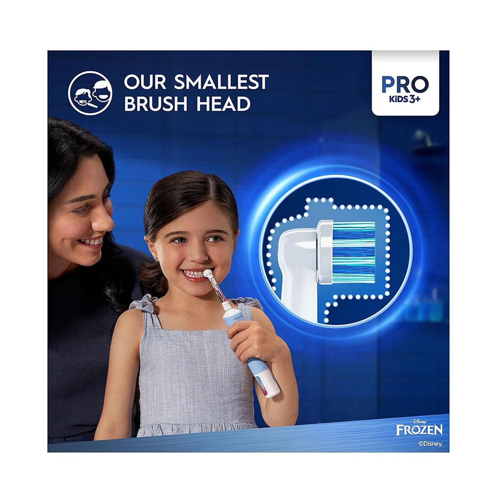 Oral-B Disney Frozen Vitality Pro Kids Electric Toothbrush 2 Modes - Blue D12KIDSPROFRZ