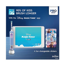 Oral-B Disney Frozen Vitality Pro Kids Electric Toothbrush 2 Modes - Blue D12KIDSPROFRZ