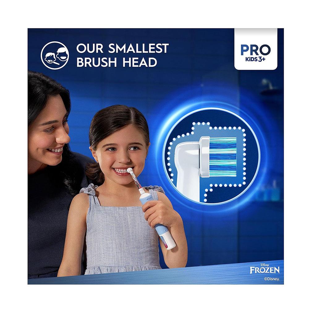 Oral-B Disney Frozen Pro Kids Electric Toothbrush 2 Modes With Travel Case Gift Set - Blue D12KIDSPROFRZGIFT