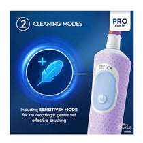 Oral-B Disney Princess Vitality Pro Kids Electric Toothbrush 2 Modes - Purple