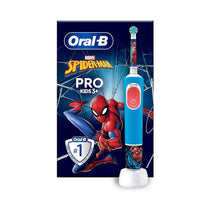 Oral-B Marvel Spiderman Vitality Pro Kids Electric Toothbrush 2 Modes Extra Soft - Red & Blue D12KIDSPROSPI