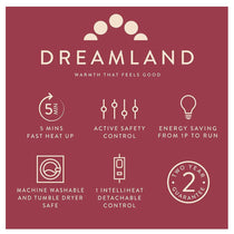 Dreamland Hurry Home Deluxe Velvet Herringbone Quilted Heated Warming Throw Blanket 120 x 160 cm - Mustard Yellow