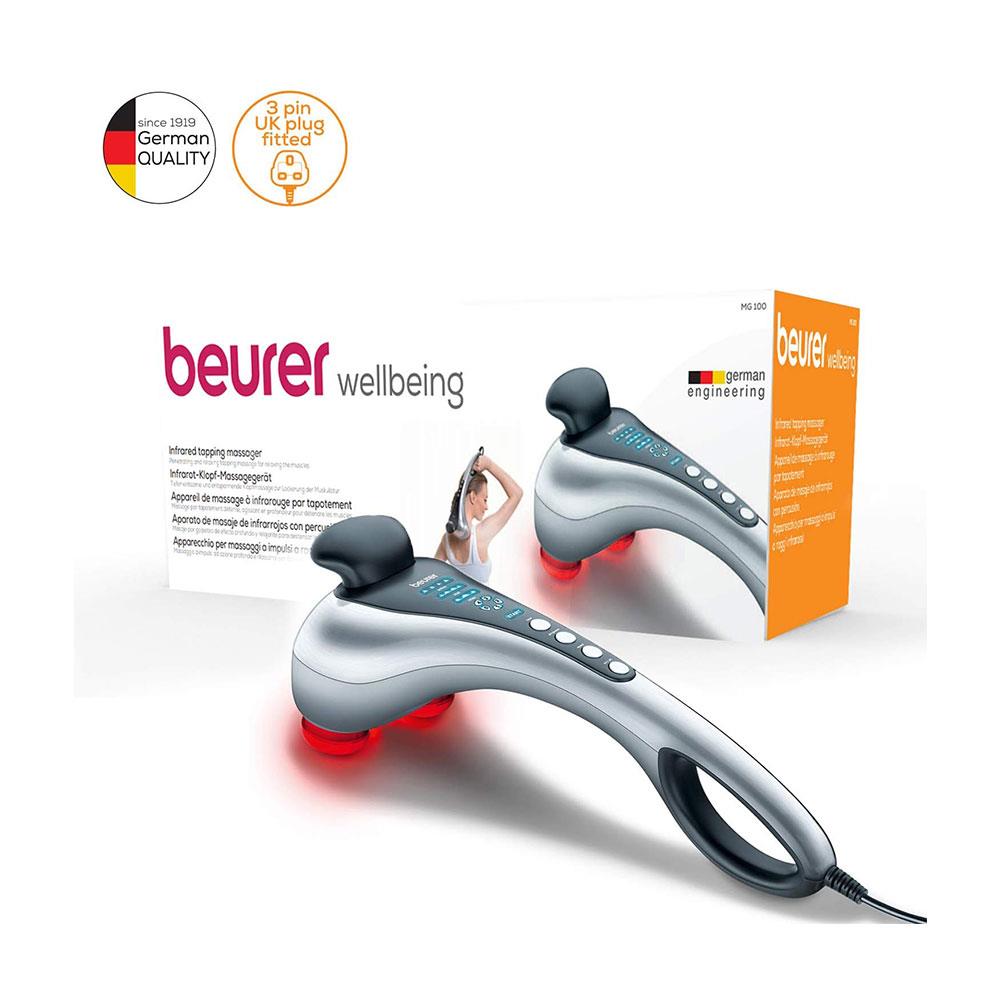 Beurer Infrared Tapping Body Massager 4 Massage Programs 5 Speeds 2 Attachments - Silver/Gray Secondary image