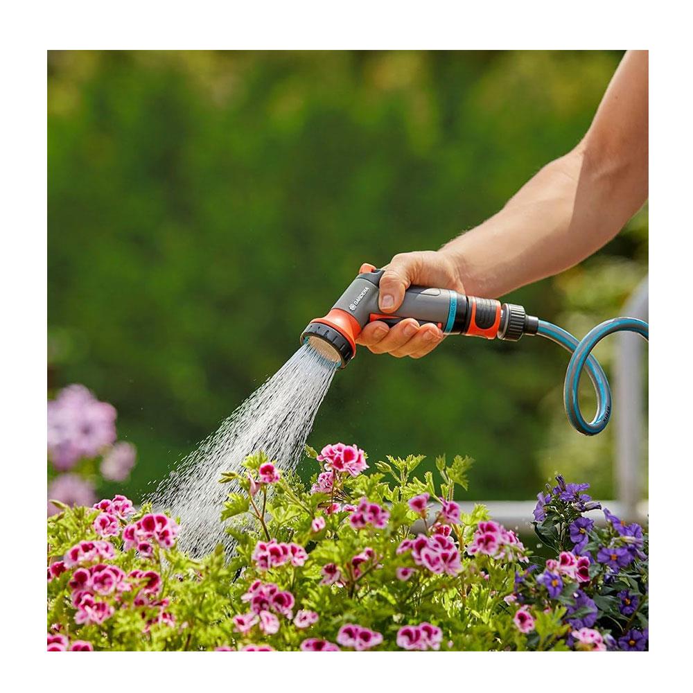Gardena Premium Multi Sprayer 5 Spray Patterns For Watering And Cleaning - Orange/Grey