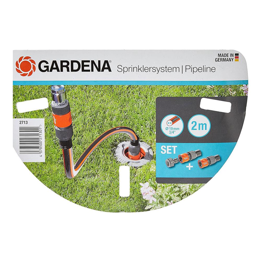 Gardena Sprinklersystem Pipeline Professional Maxi-Flow System Connection Set - Orange/Grey