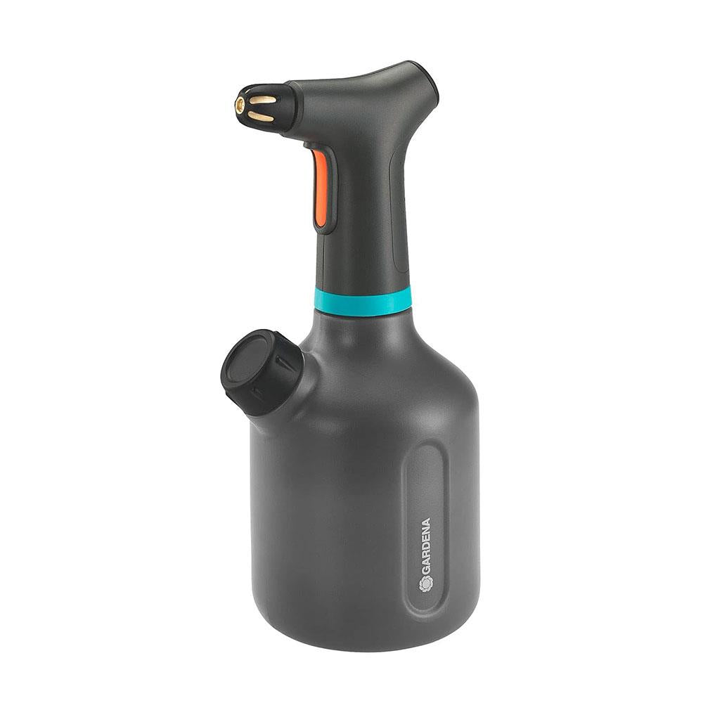 Gardena Pump Sprayer 1 EasyPump Battery Operated With 360° Water Level Indicator - Orange/Grey Main image