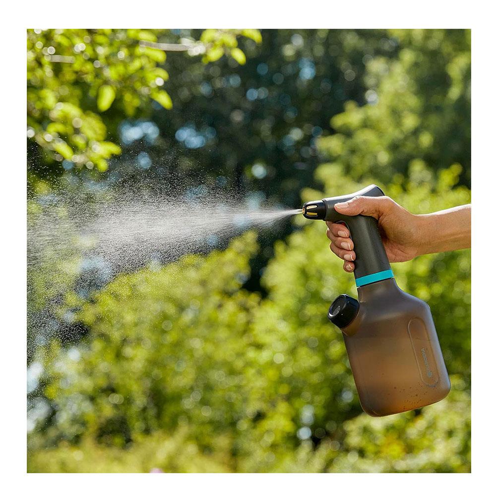Gardena Pump Sprayer 1 EasyPump Battery Operated With 360° Water Level Indicator - Orange/Grey
