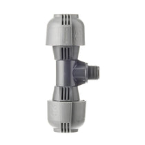 Gardena T-Piece 25mm x 1/2 Inch Male Thread - Grey