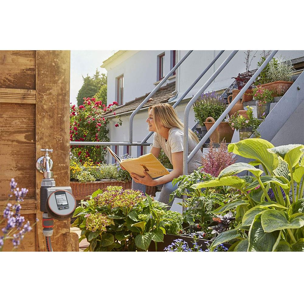 Gardena Water Control Flex For Automatic Watering on Balconies And Terraces - Orange/Grey