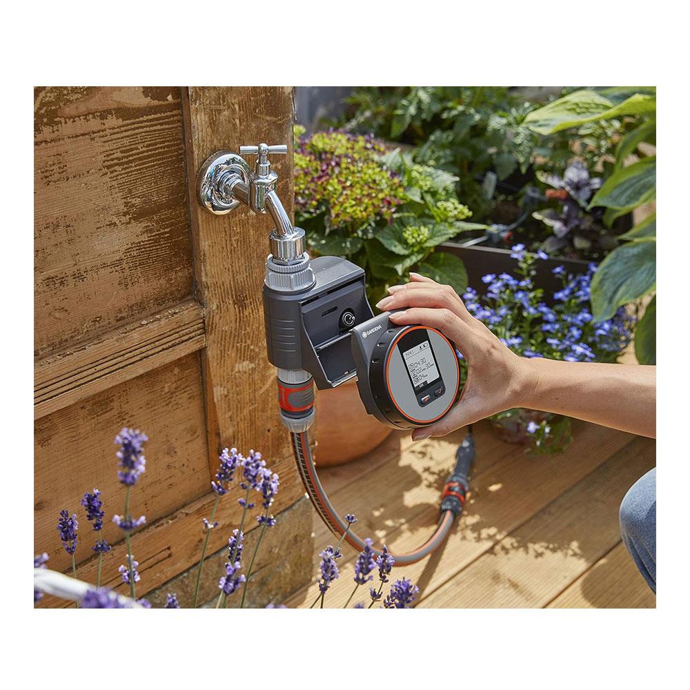Gardena Water Control Flex For Automatic Watering on Balconies And Terraces - Orange/Grey
