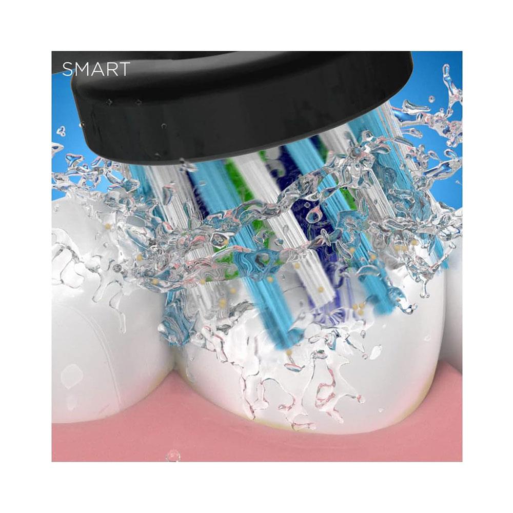 Oral-B Smart 4 4500 Electric Toothbrush 3 Modes 2 Tooth Brush Heads Travel Case - Black Edition