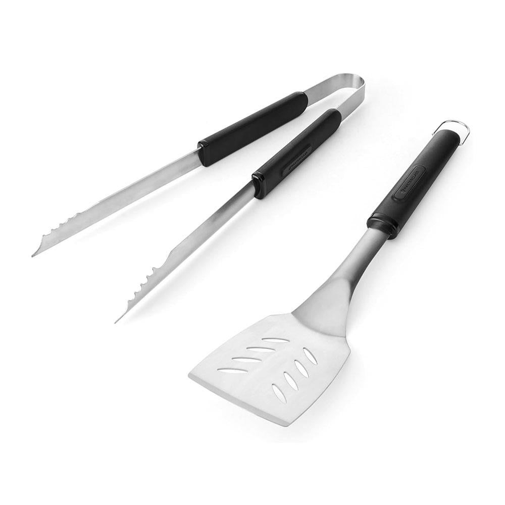 MasterClass Barbecue Tongs & Turner Stainless Steel Utensils With Long Heat Resistant Handles - Set of 2 Secondary image