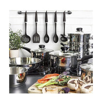 Morphy Richards Induction Frying Pan And Saucepan 5 Piece Set With Lids Stainless Steel - Silver