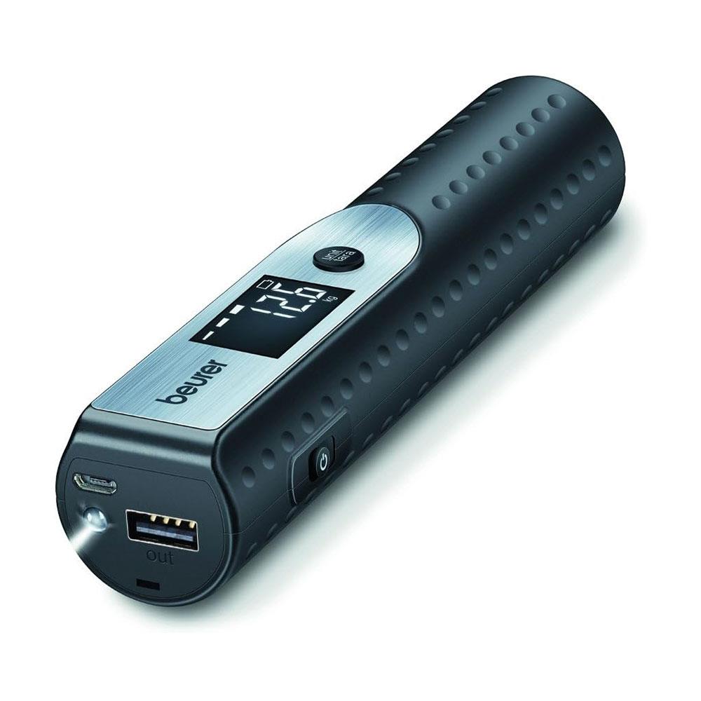 Beurer 3 In 1 Travelmeister Power Bank Charger Luggage Scale & Torch 16cm - Black Main image